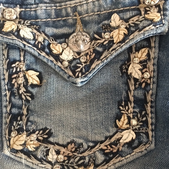 Miss Me girls bermuda shorts beautiful embellished pockets - Picture 6 of 11